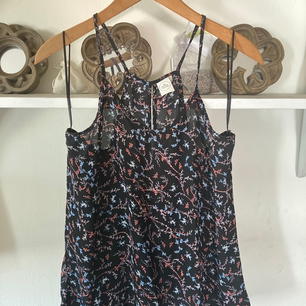NWOT Paper Crane Floral Tank